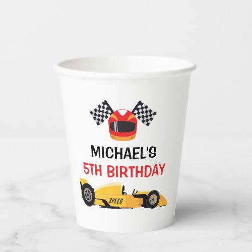 Car Racing Party paper cups