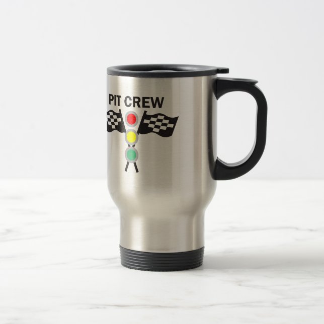 CAR RACING PIT CREW TRAVEL MUG (Right)