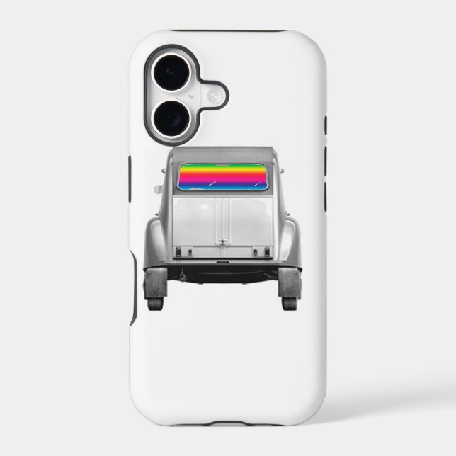 Car + rainbow iphone case (Back)