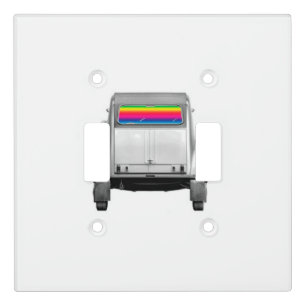 Car + rainbow light switch cover