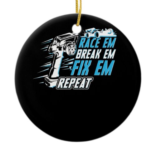 Car Remote Control Racing Ceramic Ornament