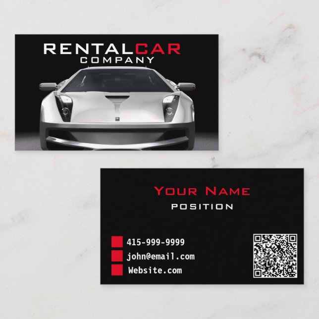 Car Rental Business Card (Front/Back)