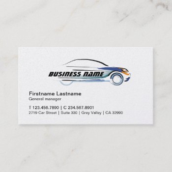 Car Rental Repair Profile Business Card Template by tashatzazzle at Zazzle