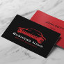 Car Repair Automotive Black & Red Auto Mechanic Business Card