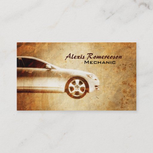 Customizable Car Repair Business Cards