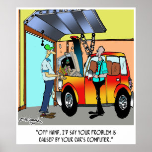 Car Repair Cartoon 8532 Poster