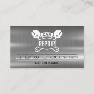 Car Repair Mechanic Logo Auto Services Business Card