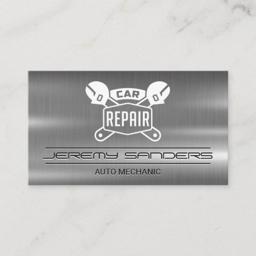 Car Repair Mechanic Logo  Auto Services Business Card