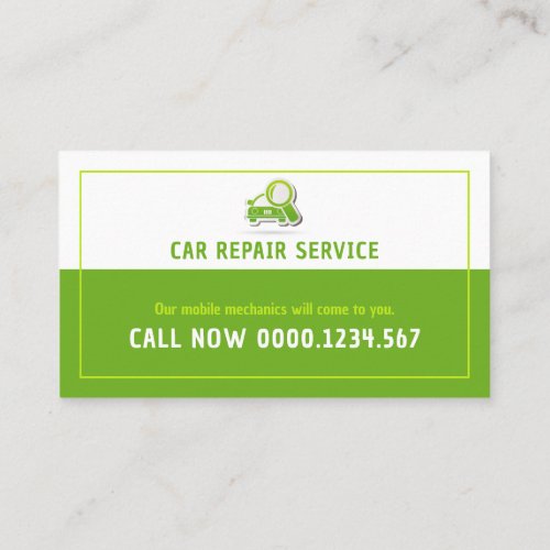 Car Repair Services  Professional Business Card