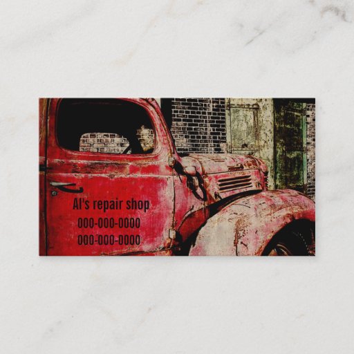Customizable Car repair shop business card template