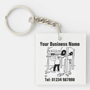 Car repairs and maintenance. keychain