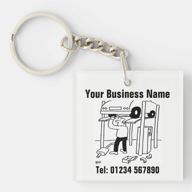 Car repairs and maintenance. keychain (Front)