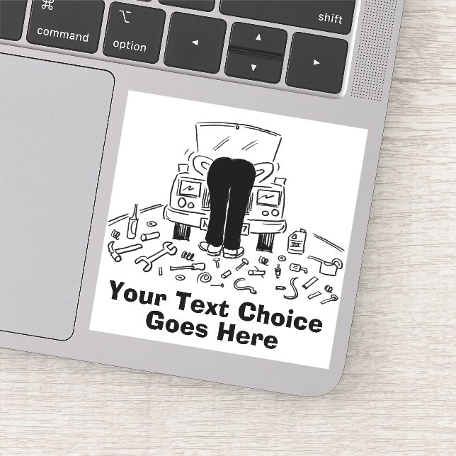 Car Repairs and vehicle servicing Sticker (Detail)