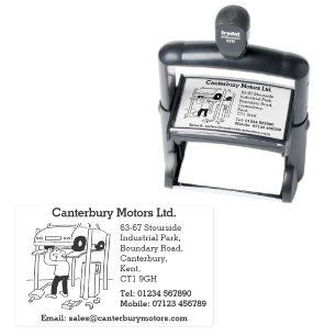 Car Repairs & Servicing Garage Business Self-inking Stamp