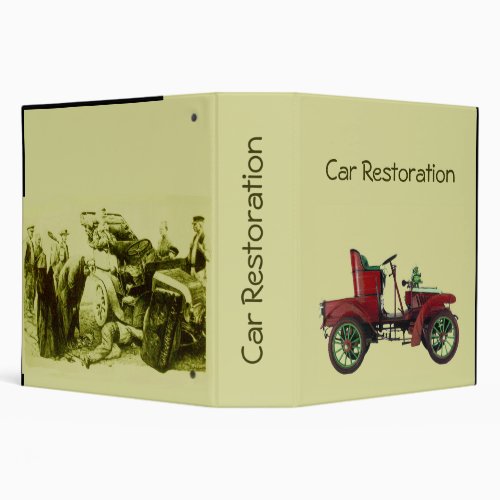 CAR RESTORATION 3 RING BINDER