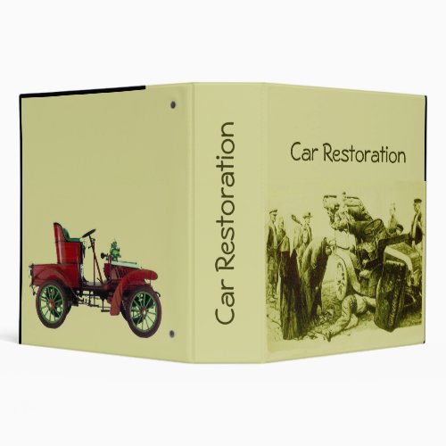 CAR RESTORATION 3 RING BINDER