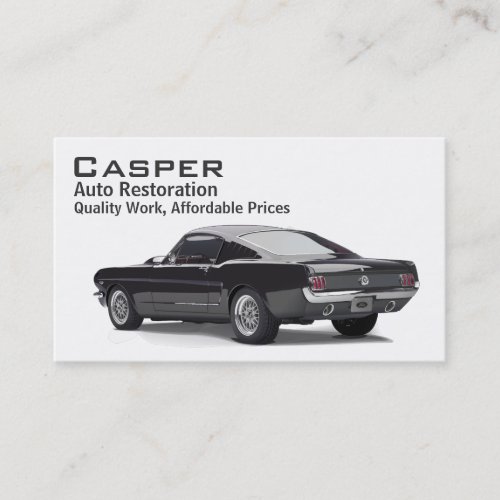 Car Restoration Business Card Templates