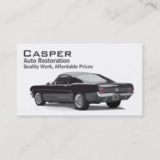Customizable Car Restoration Business Card Templates