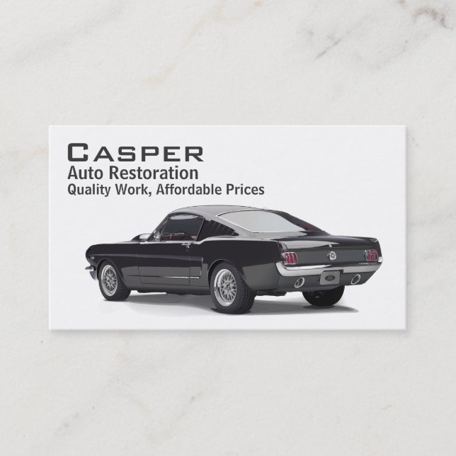 Car Restoration Business Card (Front)
