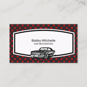 Car Restoration Business Card Design