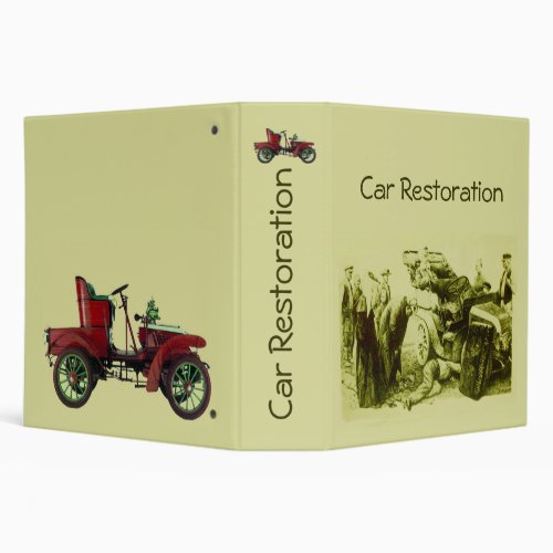 CAR RESTORATION fv 3 Ring Binder