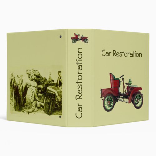 CAR RESTORATION fv 3 Ring Binder