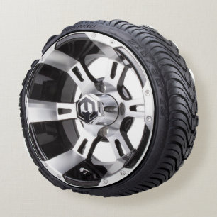 car rim,tire round pillow