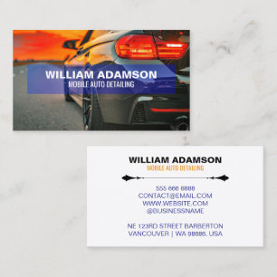 Car Sales, Auto Repair, Mobile Auto Detailing Business Card