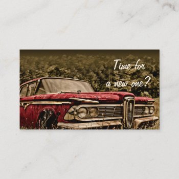 Car Sales - Connect To Your Customer Business Card by AutumnRoseMDS at Zazzle