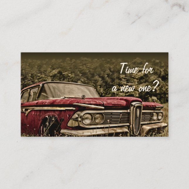 Car Sales - Connect to Your Customer Business Card (Front)