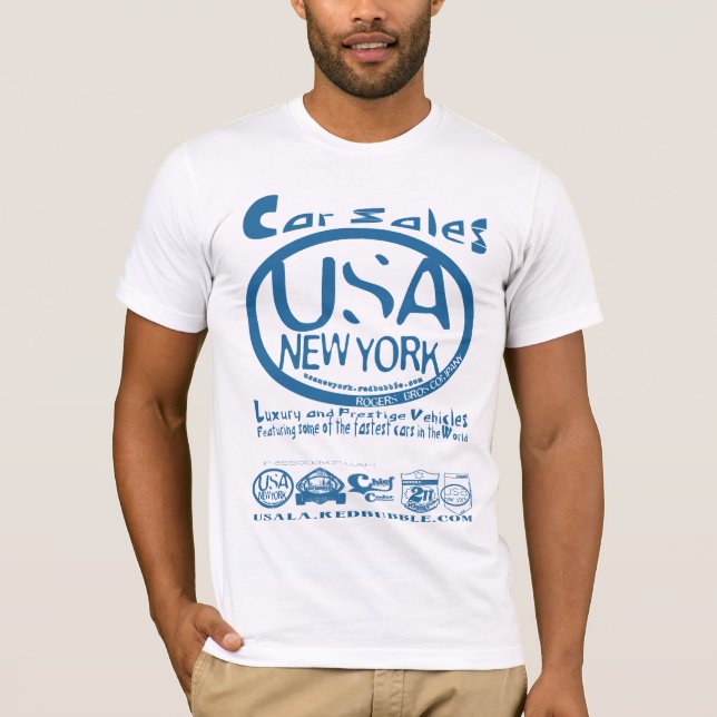 car sales USA nY by rogers bros T-Shirt (Front)