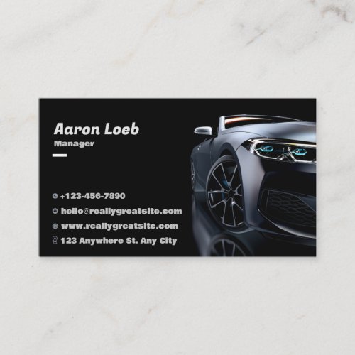 Car Salesman  Business Card