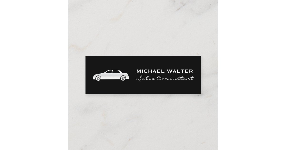 Car Salesman Mini Business Card Zazzle