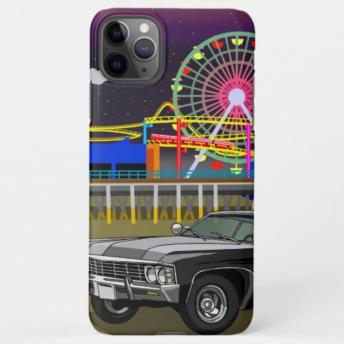 Car Santa Monica Pier Night Iphone iPhone 11Pro Max Case
