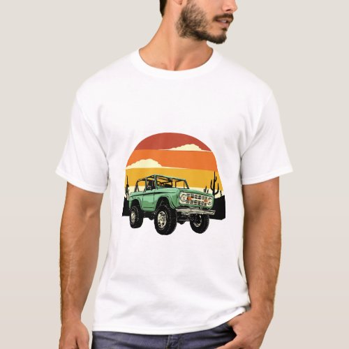 Car Scenery logo design  T_Shirt