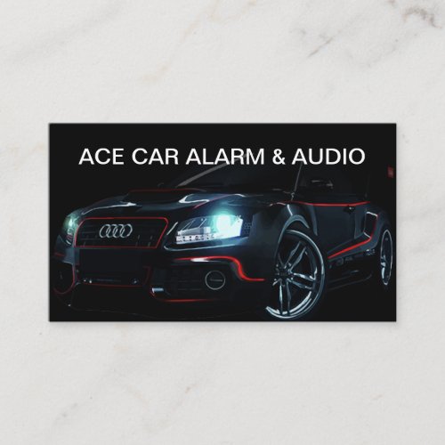 Car Security And Sound Systems Business Card