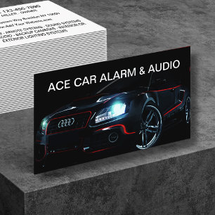 Car Security And Sound Systems Business Card