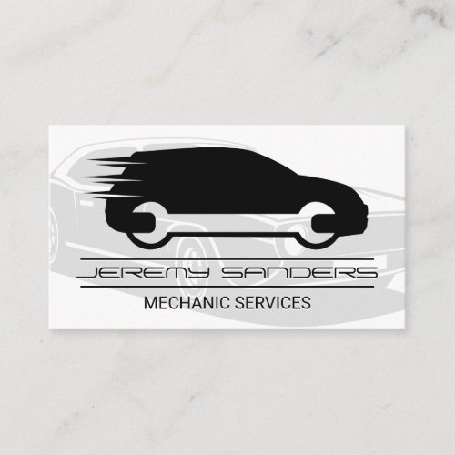 Car Service  Auto  Mechanic Logo Business Card