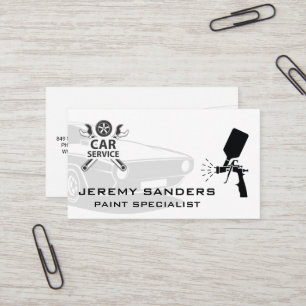 Car Service Auto Paint Service Business Card