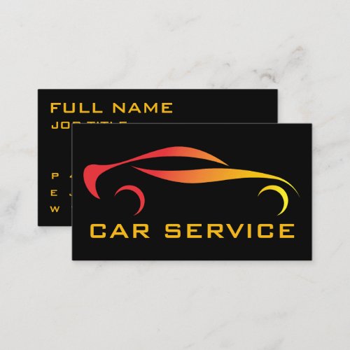  car service Business card