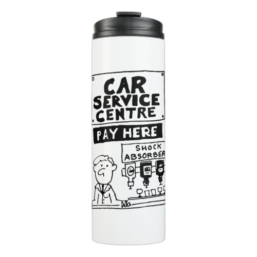 Car Service Centre Mechanics and Shock Absorbers Thermal Tumbler