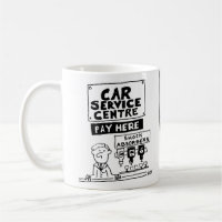 Car Service Centre Mechanics Shock Absorber Garage Coffee Mug