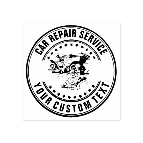 Car Service Repair Garage Owner Vintage Car Custom Rubber Stamp
