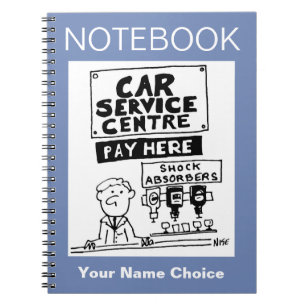 Car Servicing Center Payment Desk Notebook