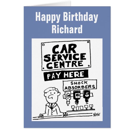 Car Servicing Centre Payment Desk Cards (Front)
