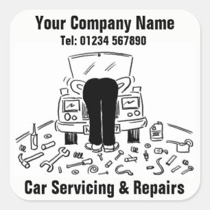 Car Servicing & Repairs Business stickers