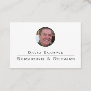 Car Servicing & Repairs with Photo of Holder Business Card