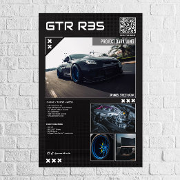 Car Show display Board Fully Custom Poster