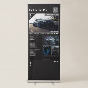 Car Show display Board Fully Custom Retractable Banner