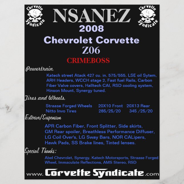 Car Show Plaquer. Flyer (Front)